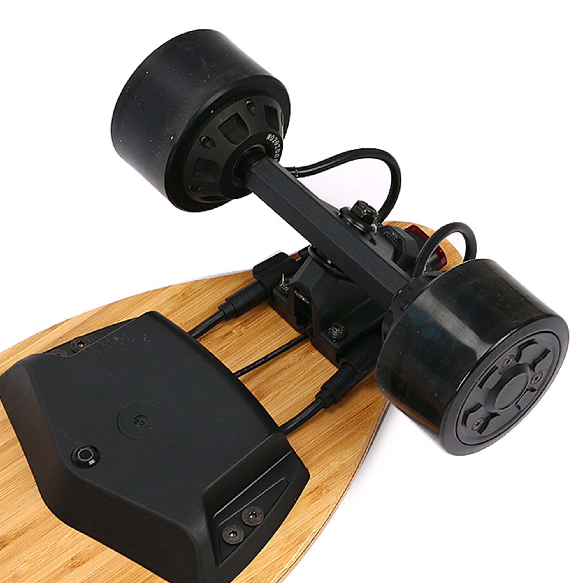 ANZO-A1 LED light 600W*2 Highly integrated design spilt box 4 wheel board with dual hub drive motors electric skateboard kit