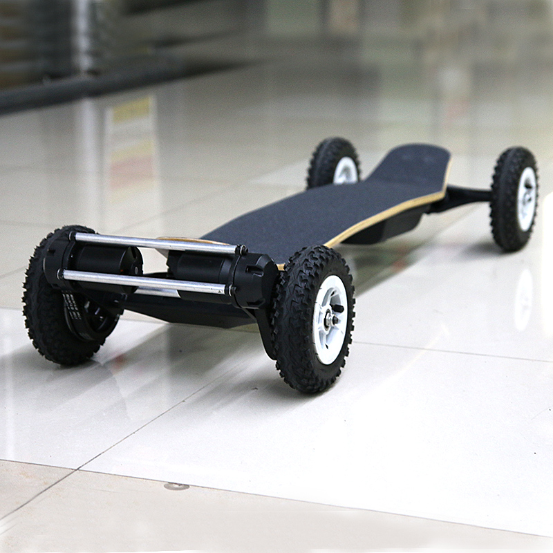 ANZO-A8 Powerful Cheap Dual Belt Drive Motors Fast Off Road Long Mountainboard with Seat Electric Skateboard