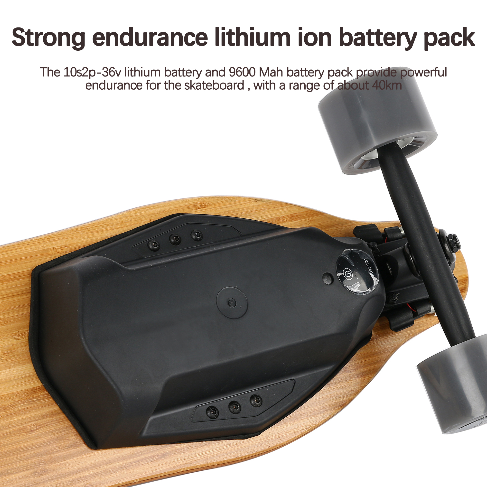 High Quality Fast 40km/h Boosted E Skate Long Board Dual Belt Motor